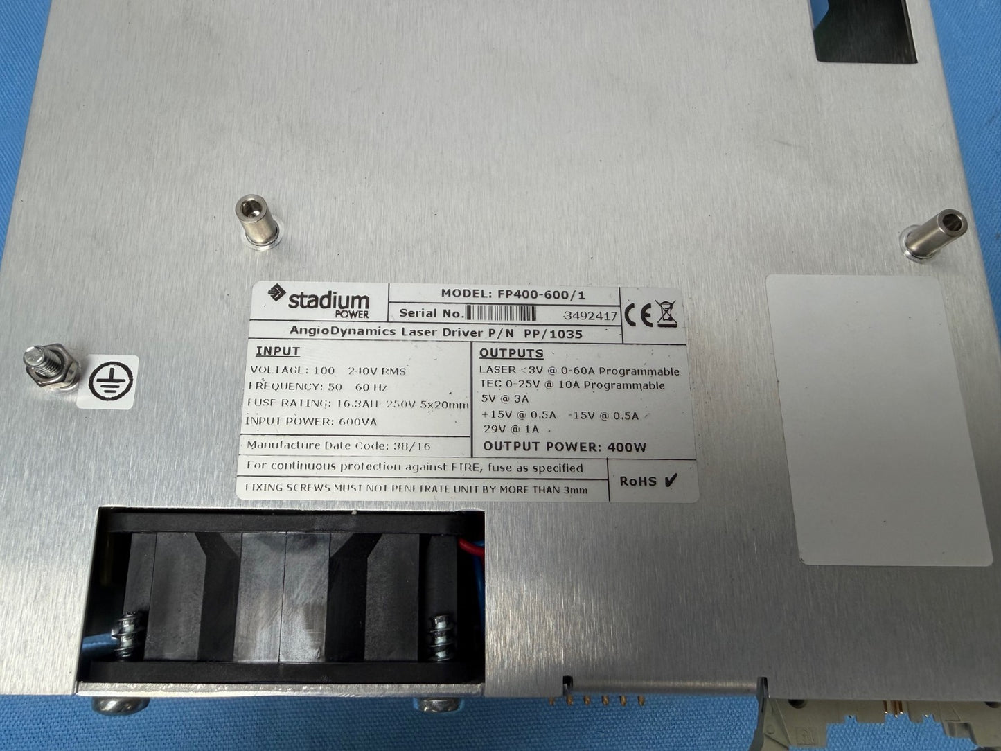Venacure 1470 Surgical Laser AngioDynamics - POWER SUPPLY - FP400-600/1