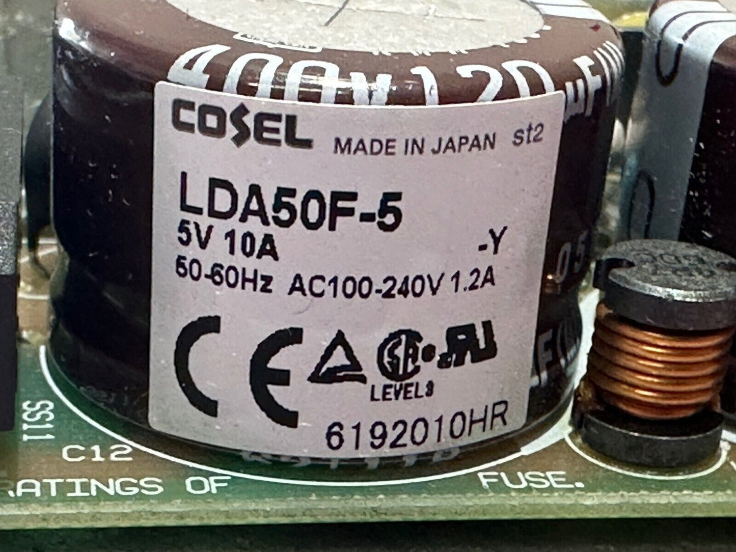 Original Cosel LDA50F-3 Power Supply 3V 10A 50-60 HZ AC100-2410V 0.8A