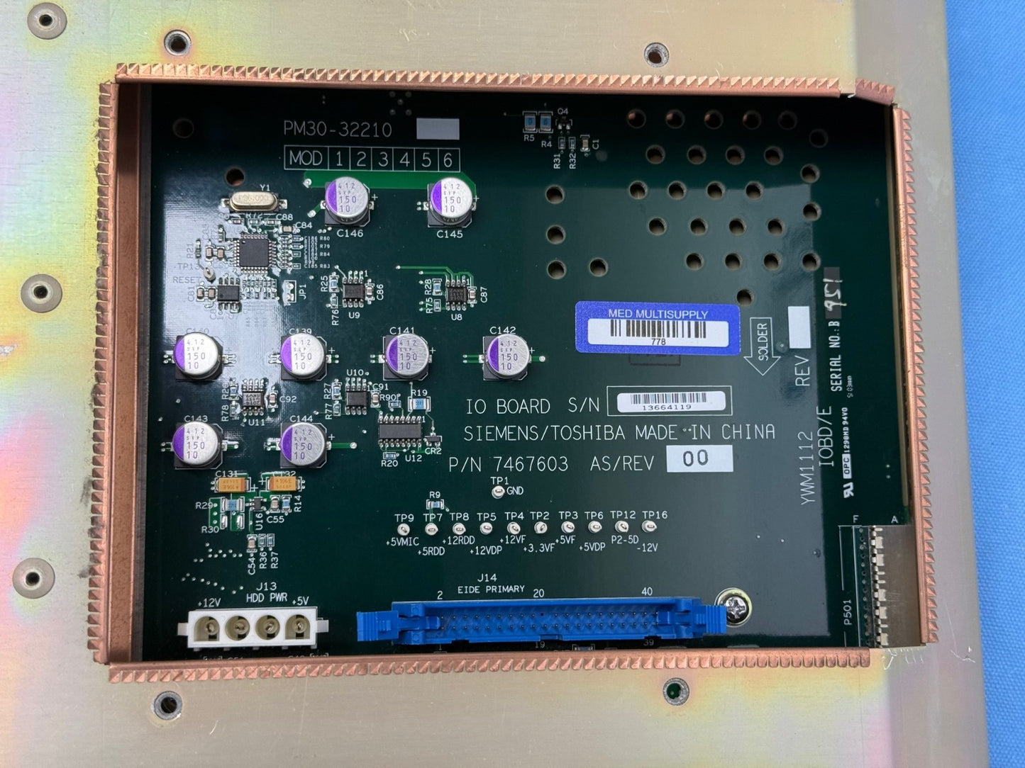 Siemens Acuson S2000 - 7302149 / 7467603 - IO BOARD