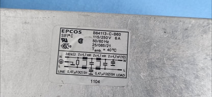 Siemens EPCOS Filter B84113-C-B60 Power Line
