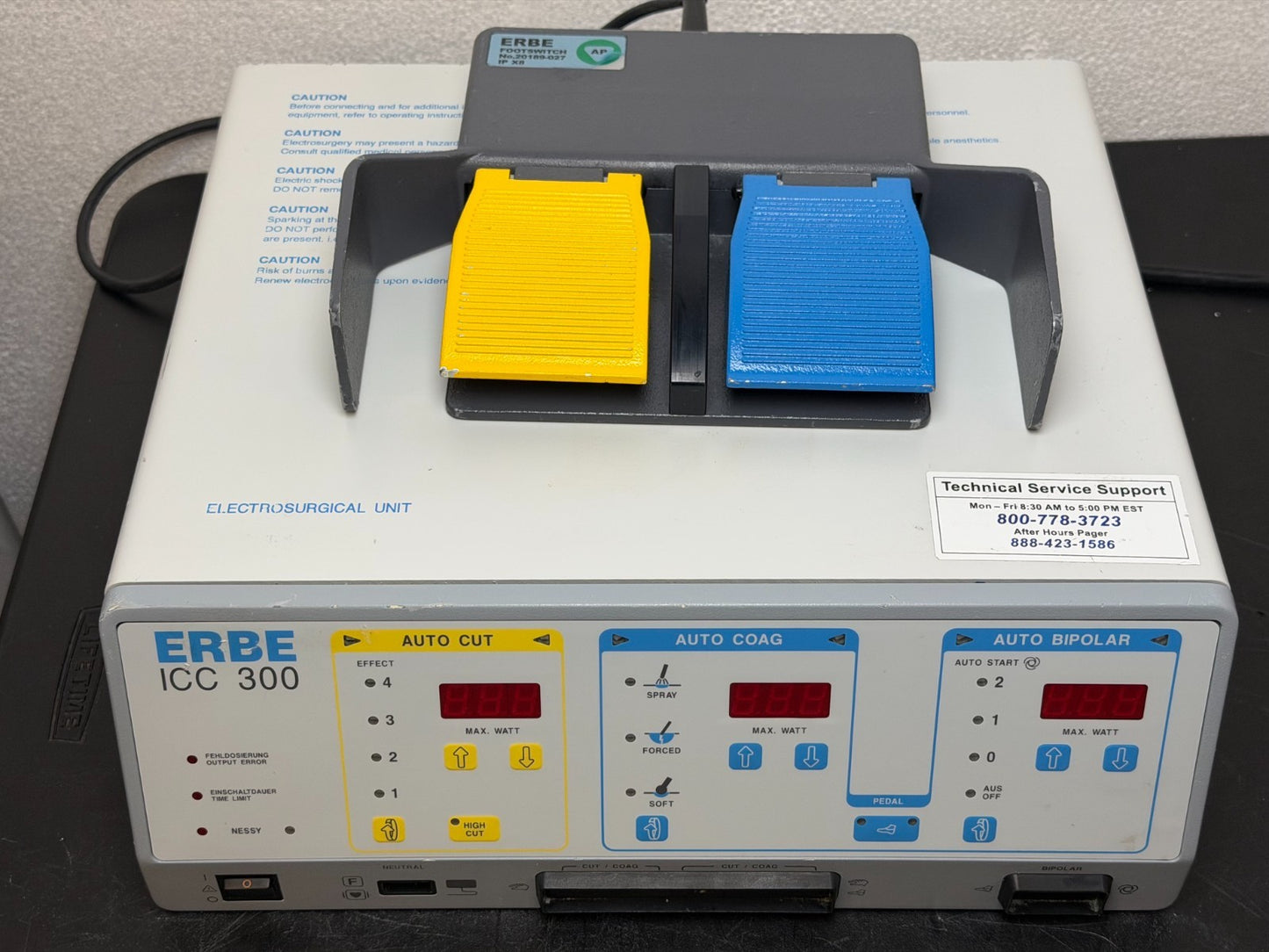 ERBE ICC 300 ESU Generator Unit with Footswitch