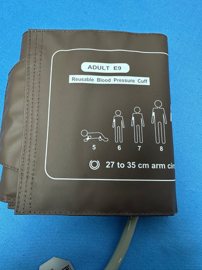 EDAN / Medtronic Physio Control NIBP Cuff - (27-35CM - ADULT E9) *Plug & Play