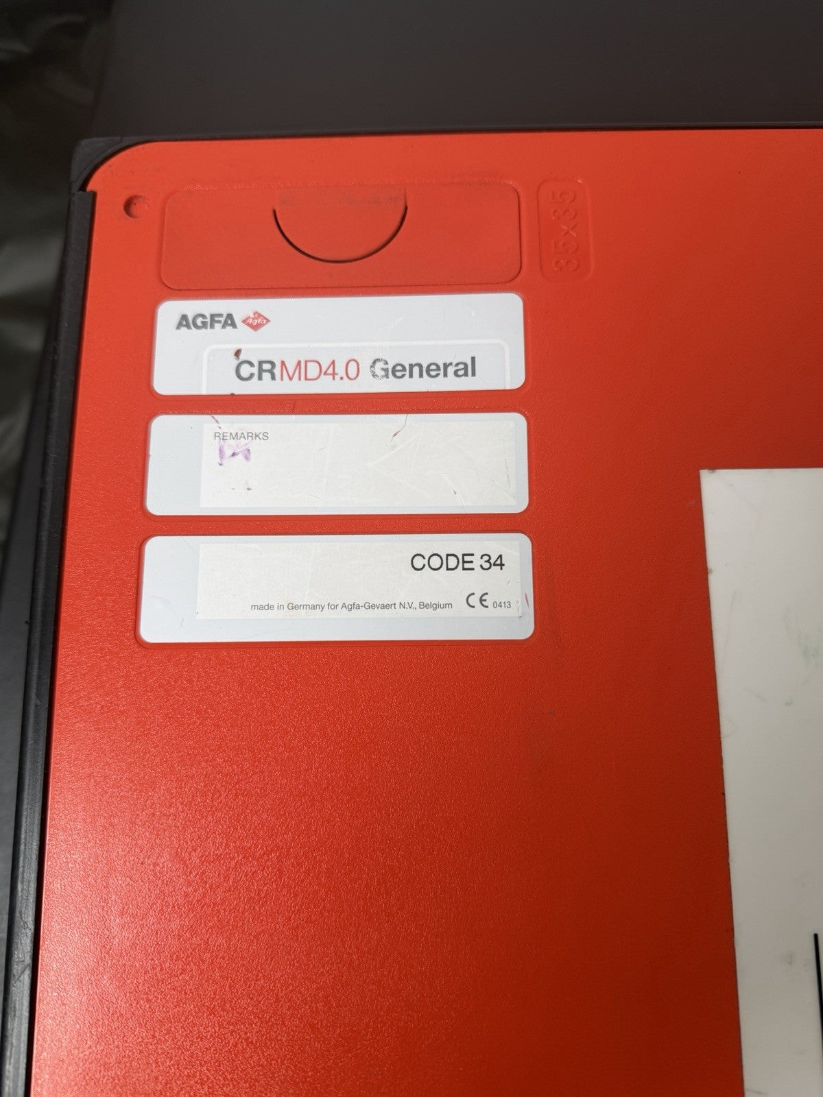 AGFA CR MD4.0 General X-Ray Film Cassette Imaging Plate 35x35" - Code 34