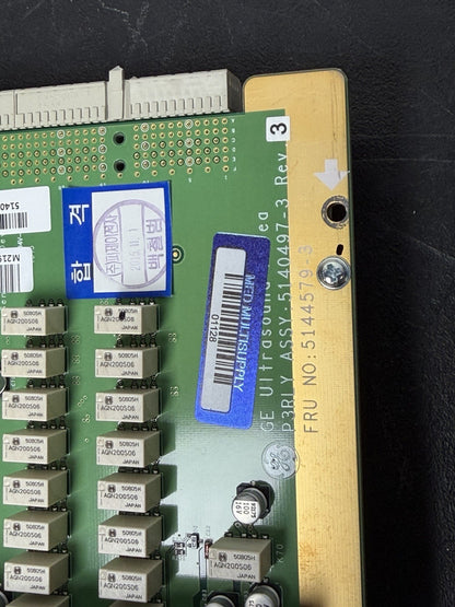 GE Logiq P5 - P3RLY - P/N 5140497-3 - REV 3