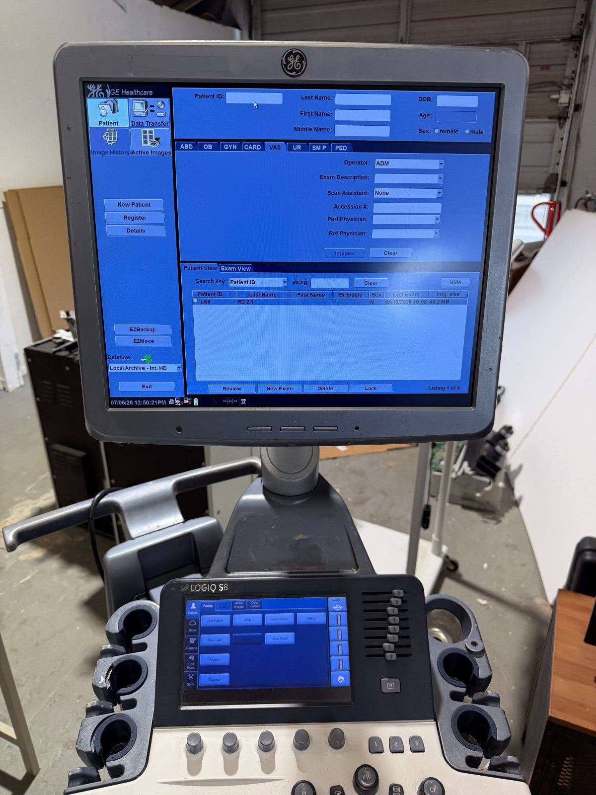 GE LOGIQ S8 ULTRASOUND - S7/S8 TRACKBALL - PN: FLT20UWB-GC