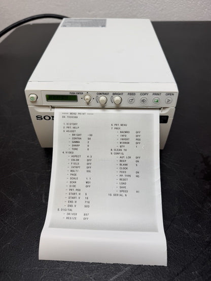 Sony Video Printer UP-X898MD Hybrid Graphic Thermal Printing USED
