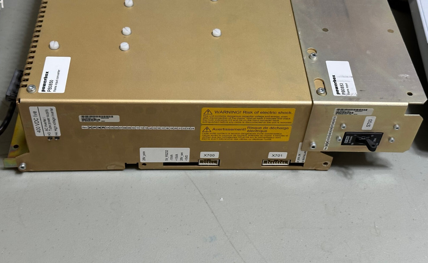 Siemens Mammomat Novation PB0850/PB0853 Powerbox P/N 06622406/06622331