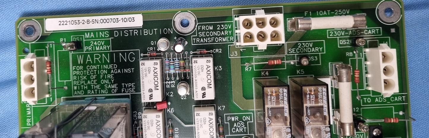 GE Senographe DMR 2000D - Mains Distribution Board  - 2221053-2 B