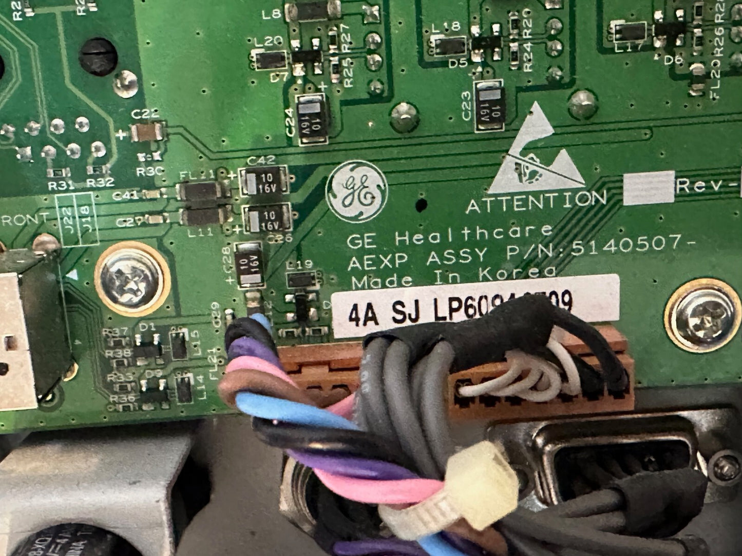 GE LOGIQ P6 AEXP ASSY: 5140507 P/N: 5252213-2 Rev 2 FRU P/N: 5252329-2