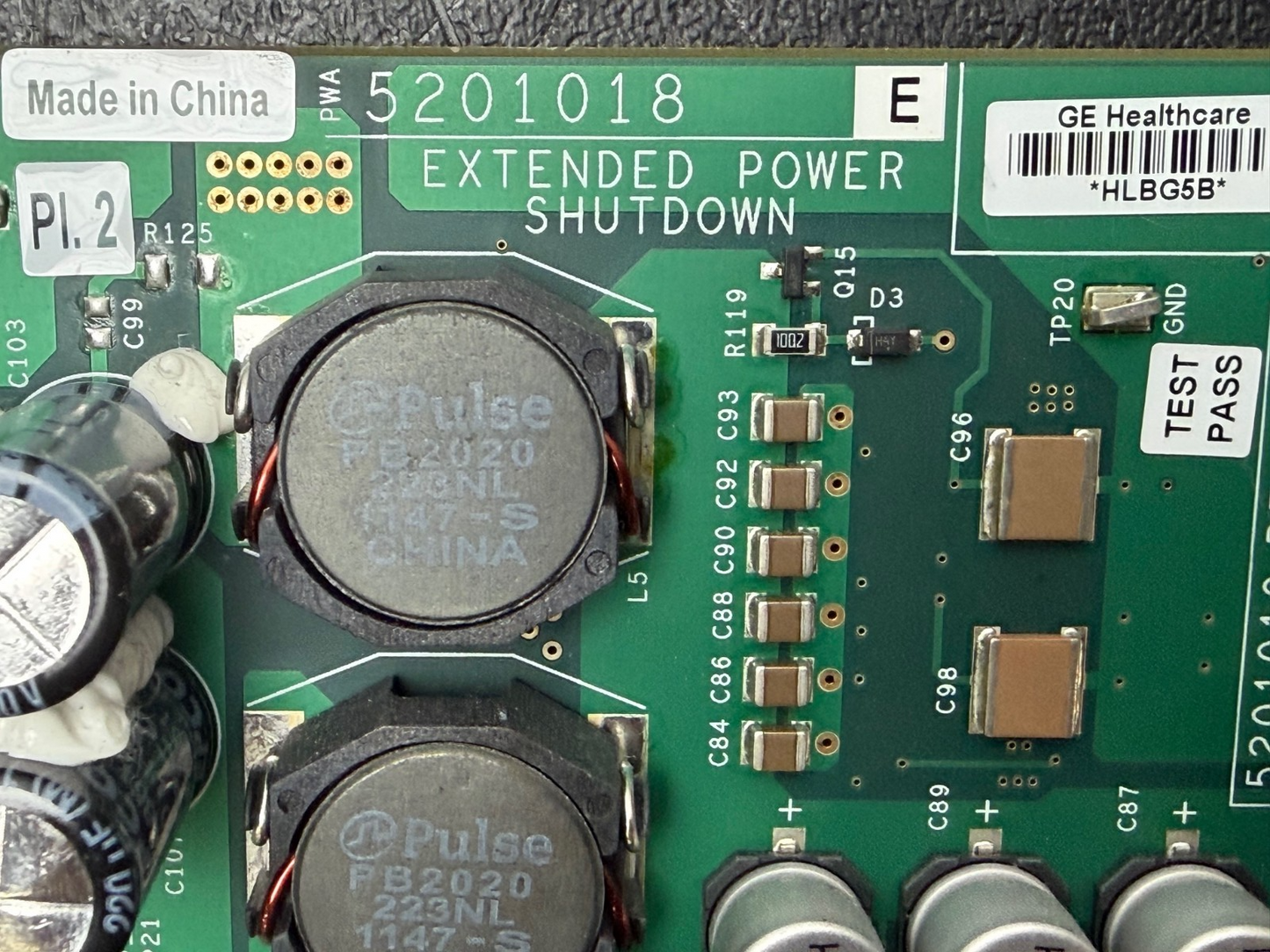 GE LOGIQ E9 -  Extended Power Shutdown - 5201018