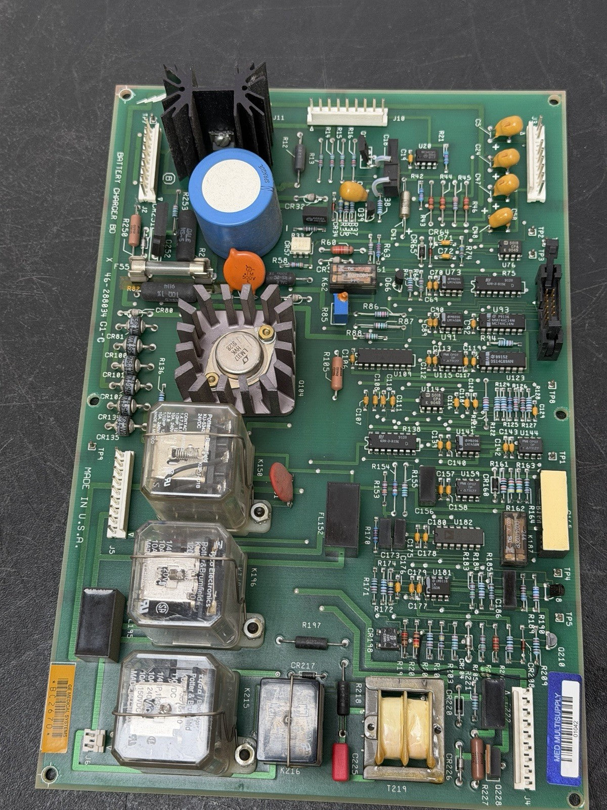 GE AMX4 - Battery Charger Board - 46-288034 - G1