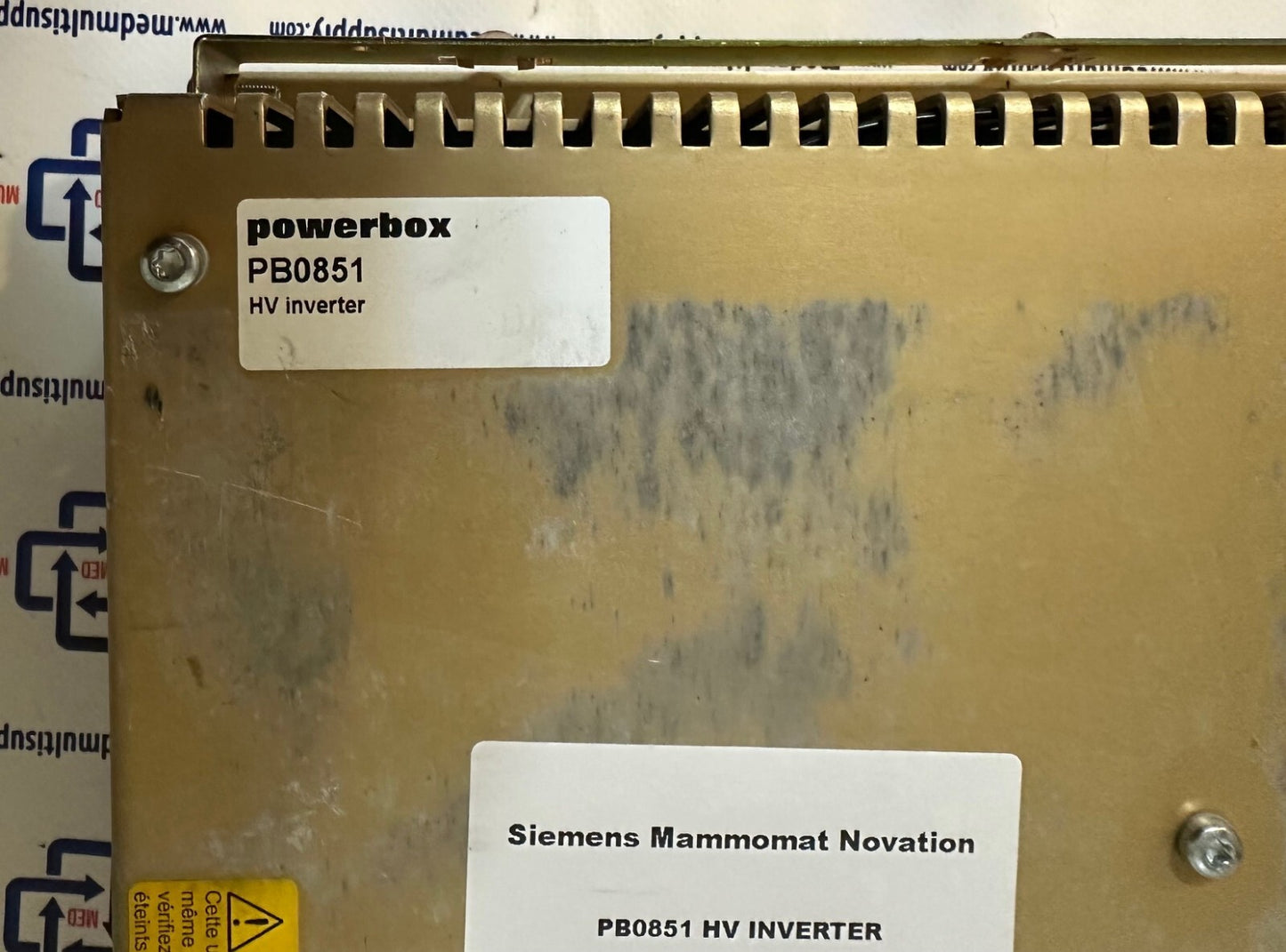 Siemens Mammomat Novation Powerbox PB0851 HV INVERTER P/N 06622372