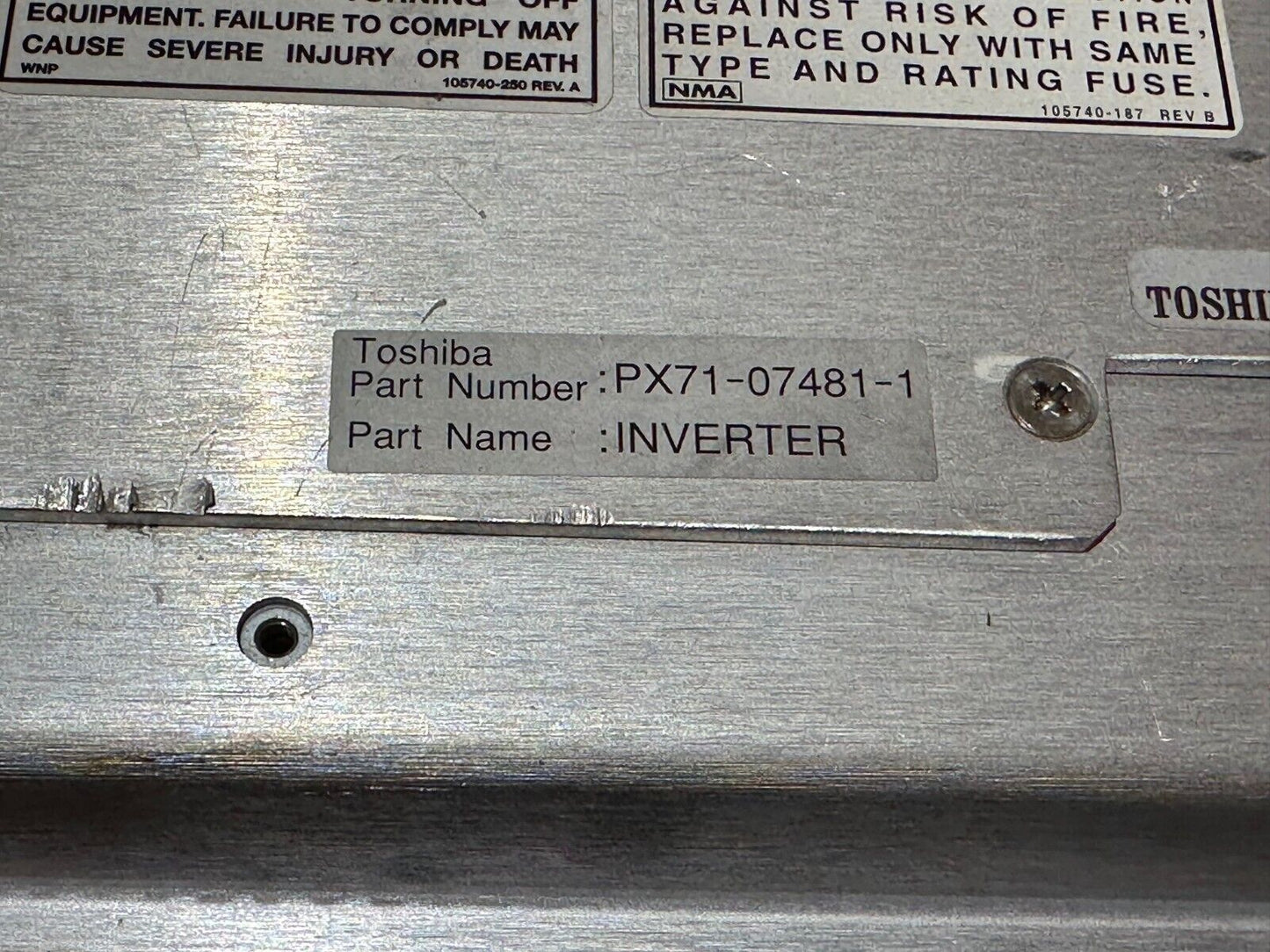 TOSHIBA AQUILION 64  - INVERTER - PX71-07481