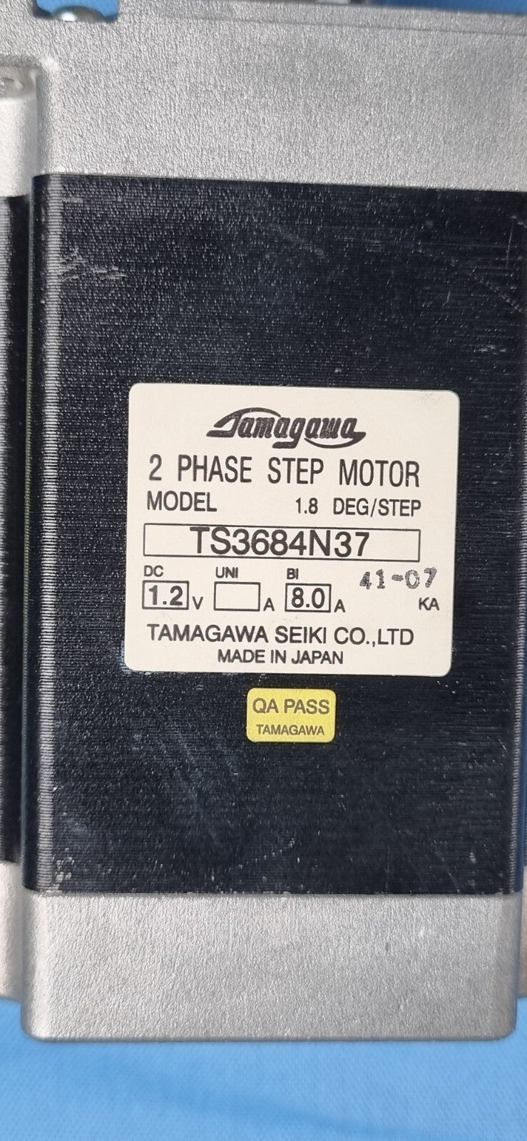 GE LIGHTSPEED PRO 16 SLICE CT - Tomagawa Seiki TS3684N37 2-Phase Step Motor