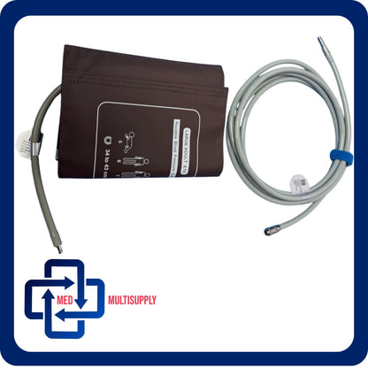 EDAN / Medtronic Physio Control NIBP Hose + Cuff (34 - 43CM - L ADULT E10)