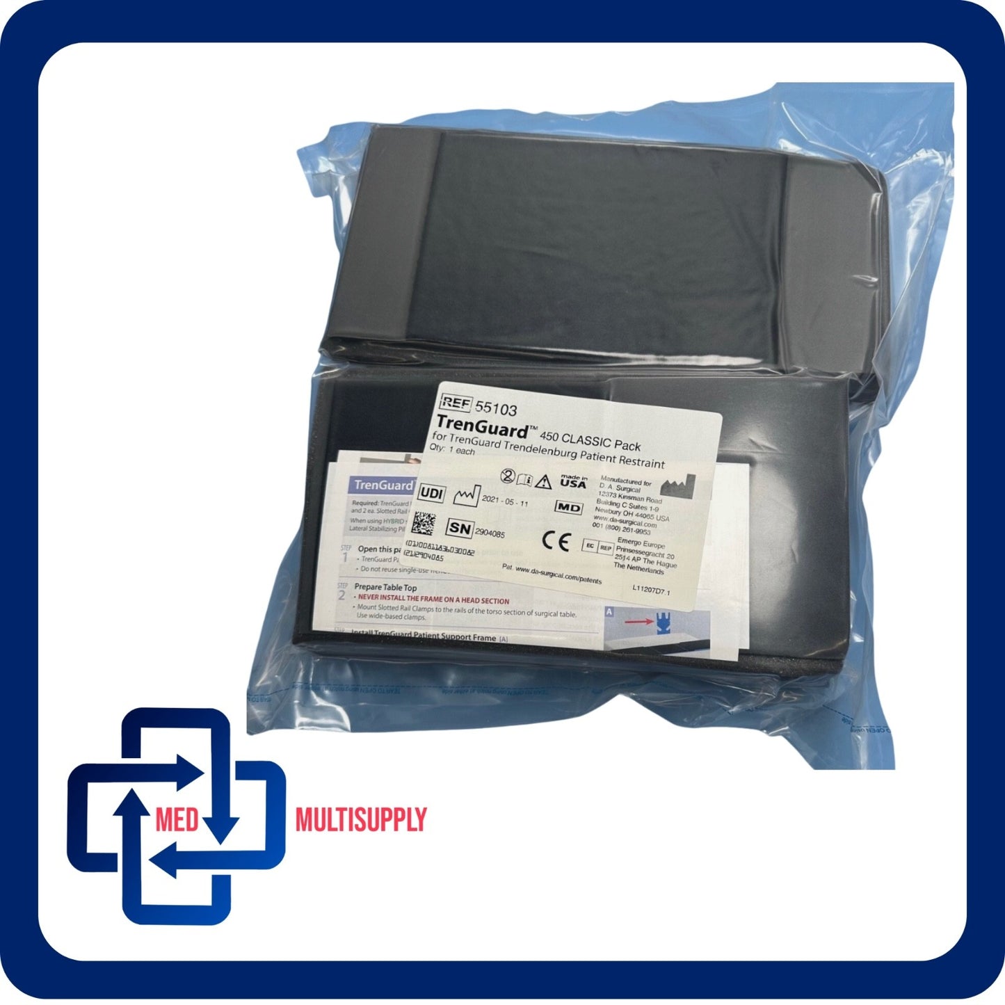 TrenGuard 450 CLASSIC Standard Procedure Pack Trendelenburg Patient Restraint