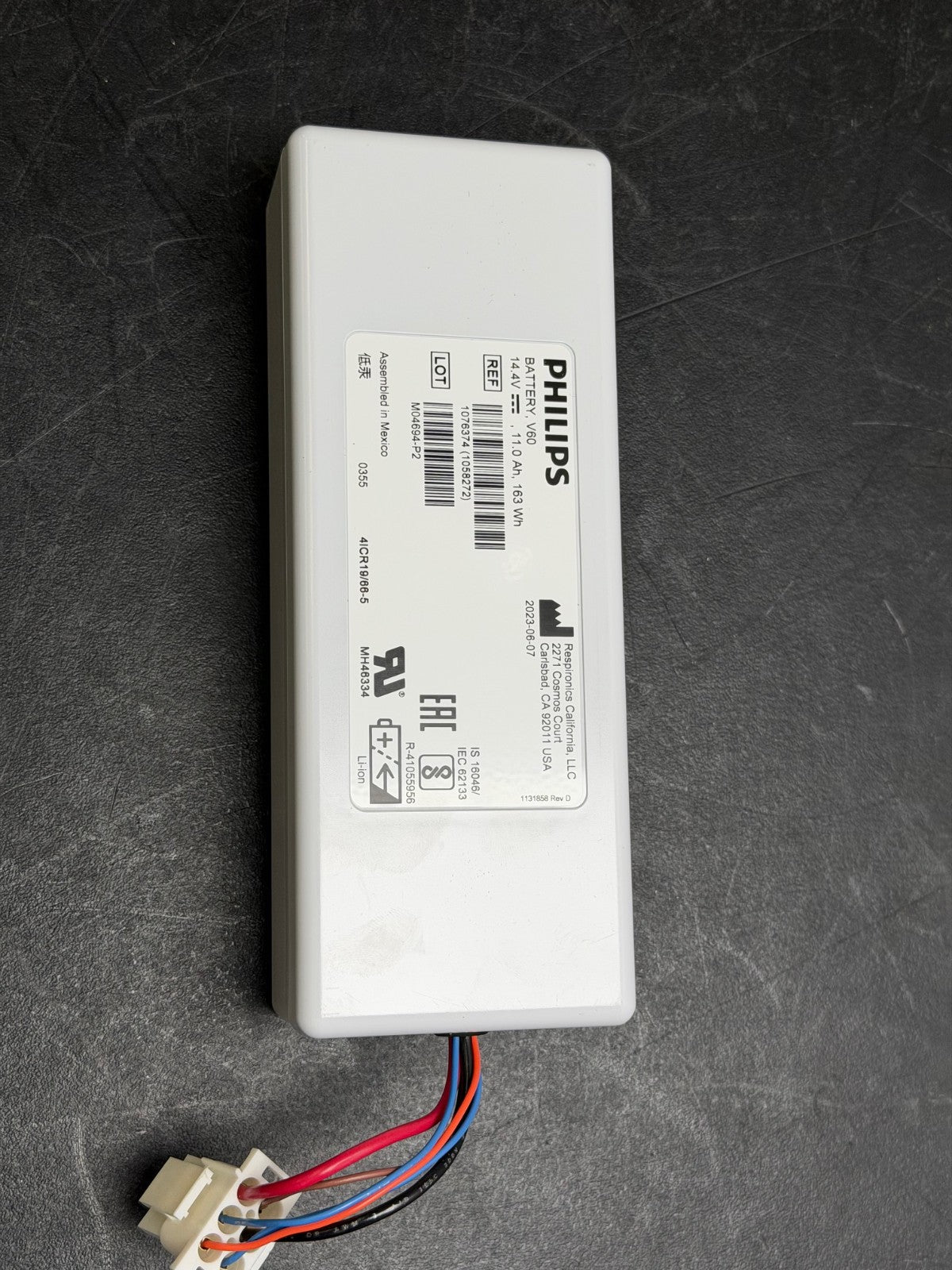 Philips V60 - Rechargeable Li-ion Battery # 1076374 - 2023-06-07