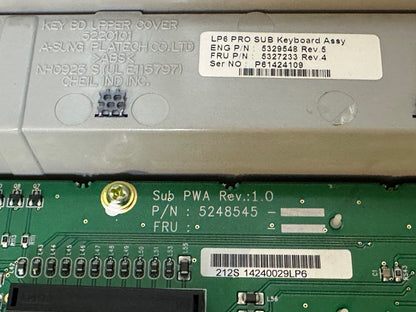 GE Logiq P6 PRO SUB Keyboard Model 5329548 - REV 5 /5248545/5327233