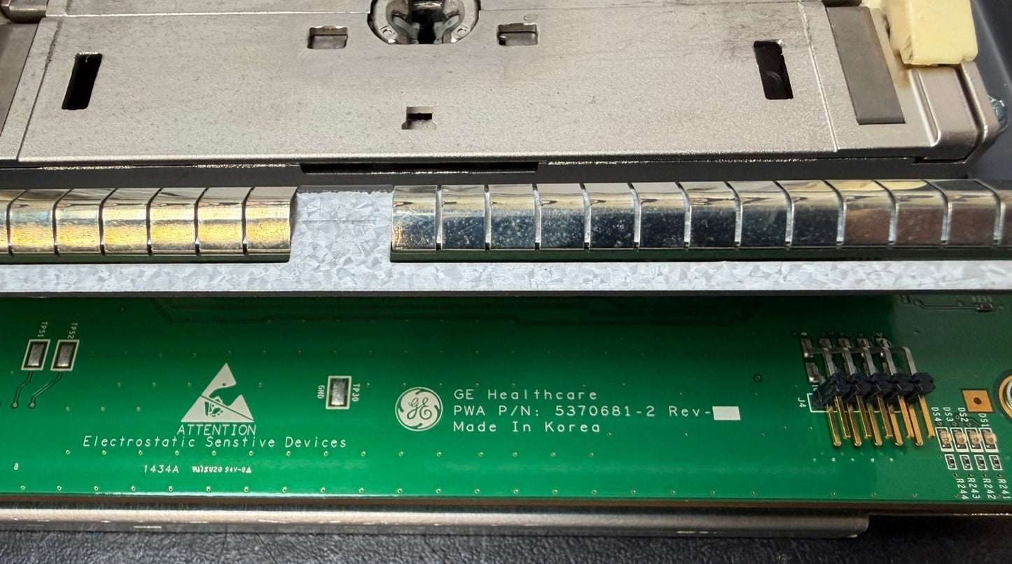 GE LOGIQ S8 PROBE INTERFACE BOARD ASSEMBLY+ PWA P/N: 5370681-2 - Rev 01