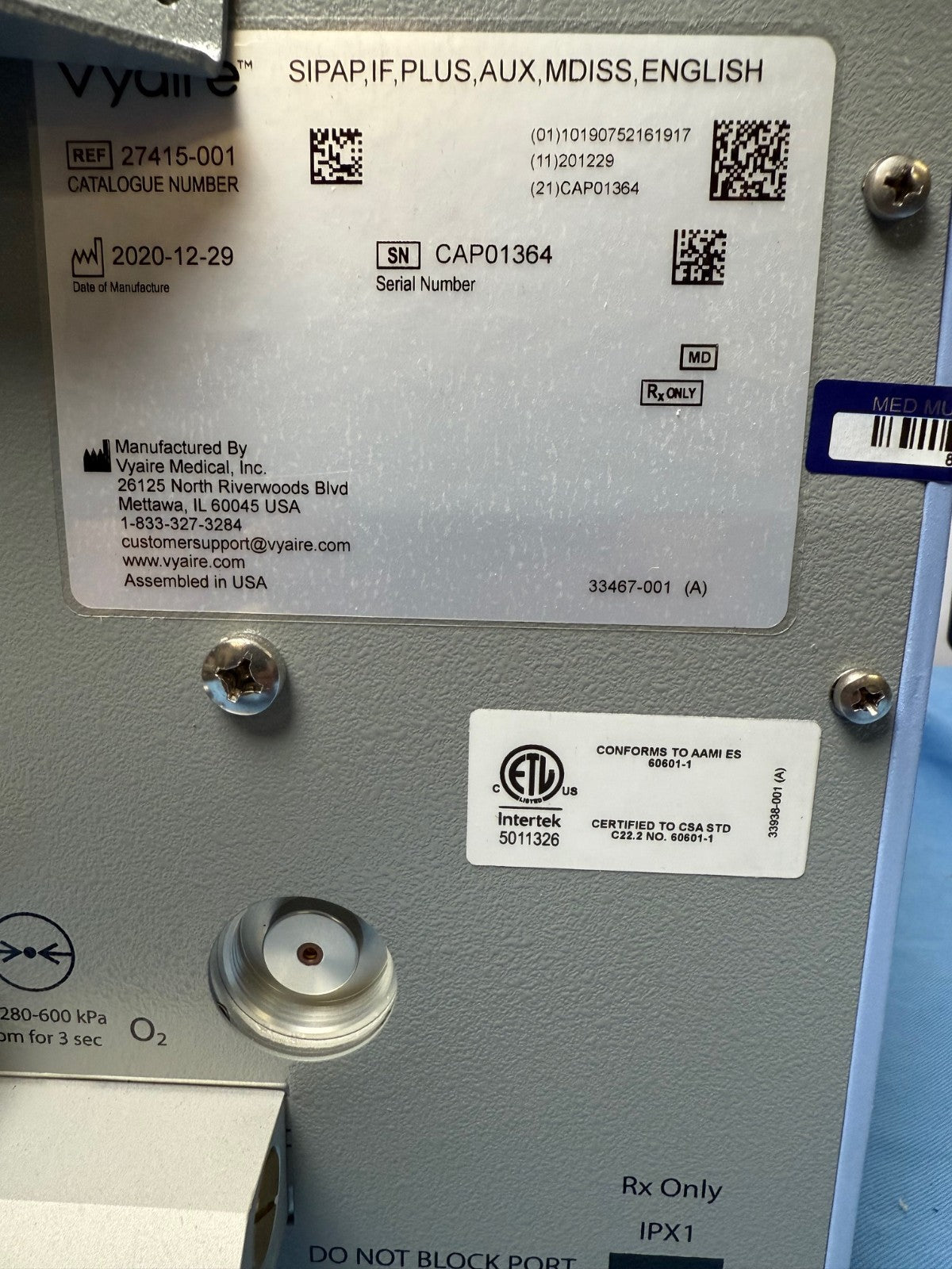 Carefusion Infant flow Monitor