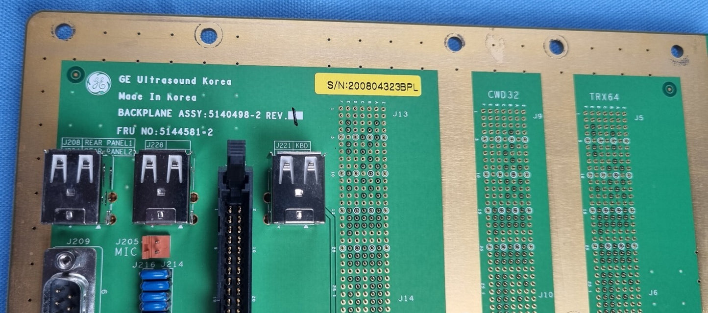 GE LOGIQ P5 - BACKPLANE -  5144581-2