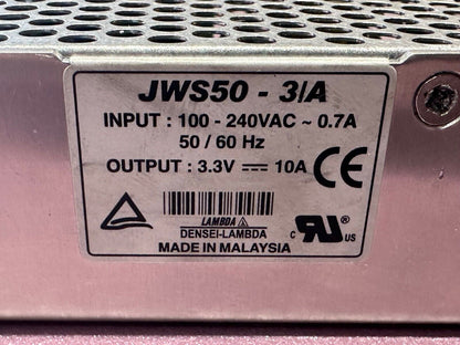 LAMBDA JWS50-3/A  POWER SUPPLY,  3.3V, 10A NOM.