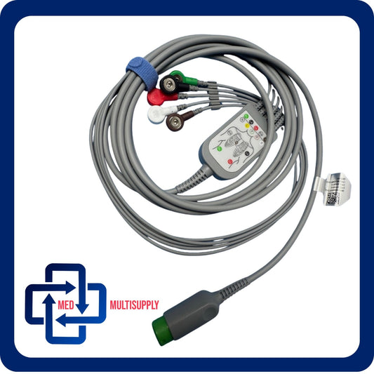 EDAN / Medtronic  ECG Cable 5 Lead 12 Pin AHA 3.4m / RPAYACC010/01.57.472397013