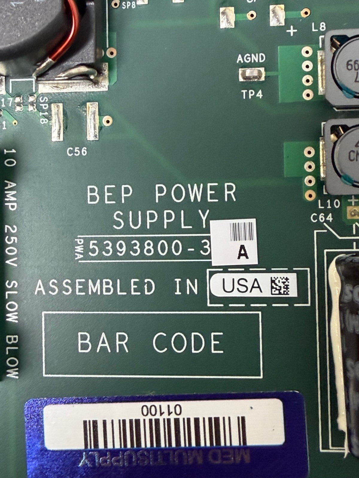 GE LOGIQ E9 - BEP Power Supply  5393800-3