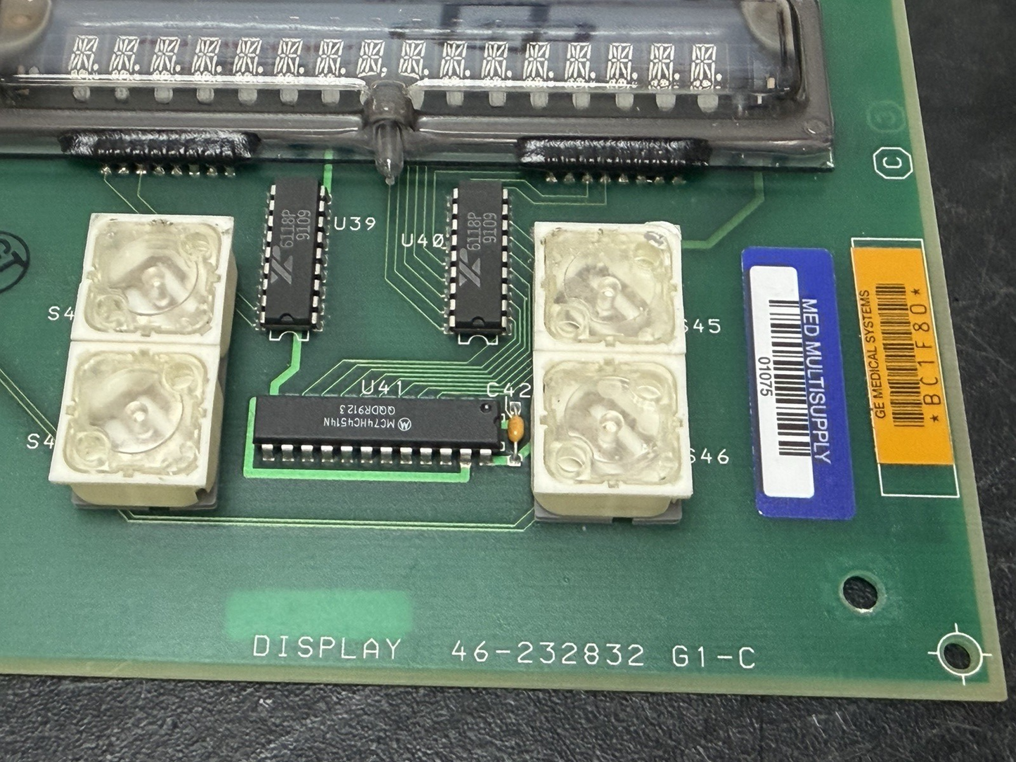 GE AMX4 - Display Board - 46-232832 - G1-C