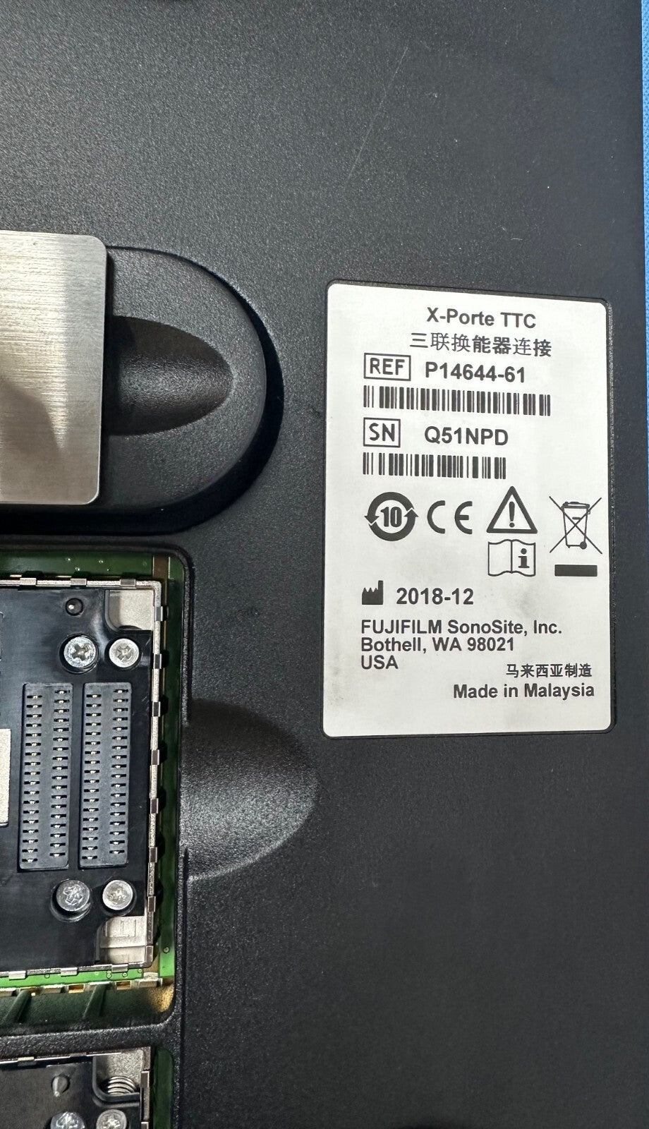 SonoSite X-Porte TTC Assembly Connector P14644-61