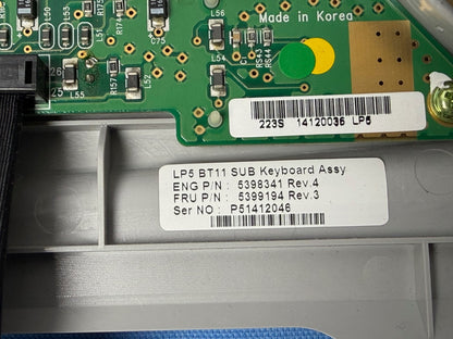 GE LOGIQ P5 - Sub Keyboard Assembly 5398341 - REV 4