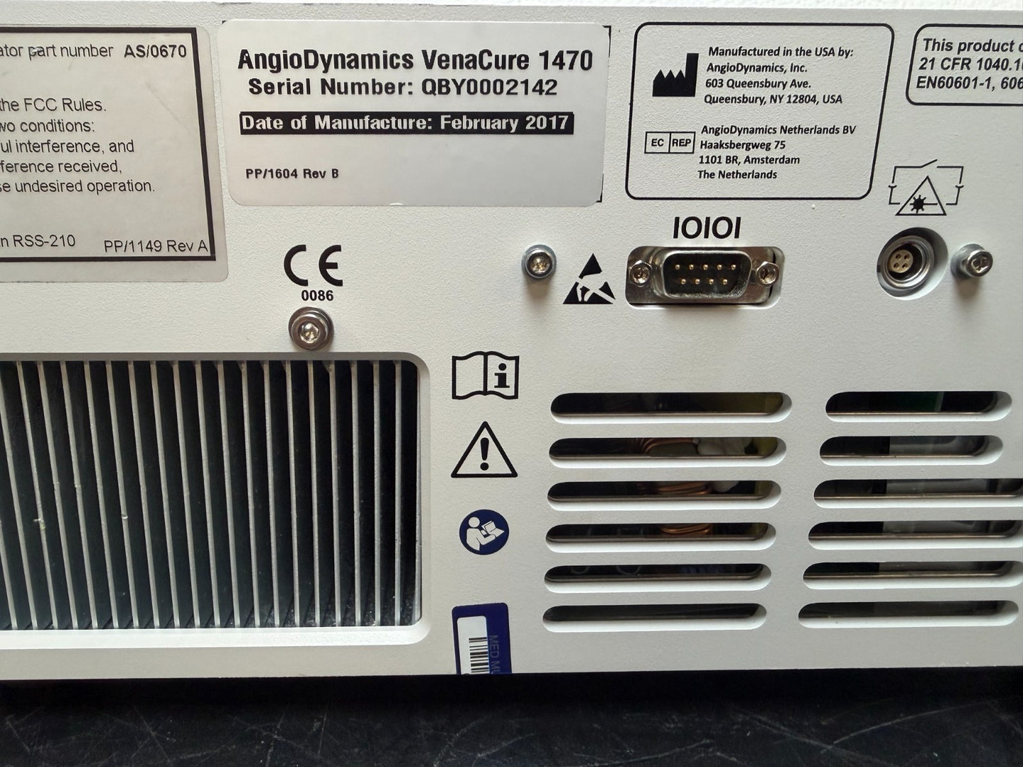 Angio Dynamics Venacure 1470 Laser with foot switch 30 DAYS  WARRANTY