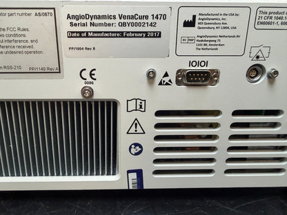 Angio Dynamics Venacure 1470 Laser with foot switch 30 DAYS  WARRANTY