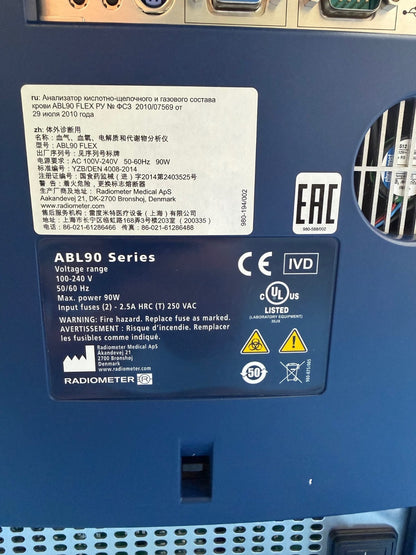 Radiometer ABL90 FLEX  Gas Analyzer