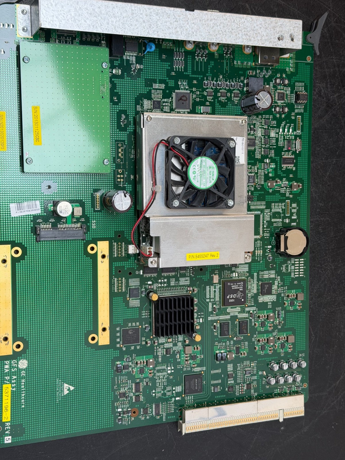 GE Logiq S7 Expert Ultrasound - GFS Board Assembly 5371196-2 - Rev 5