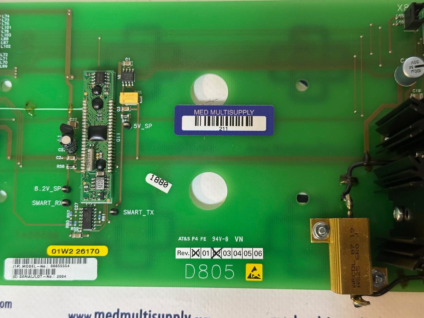 Siemens Mammomat Novation D805 Board - P/N 06655554