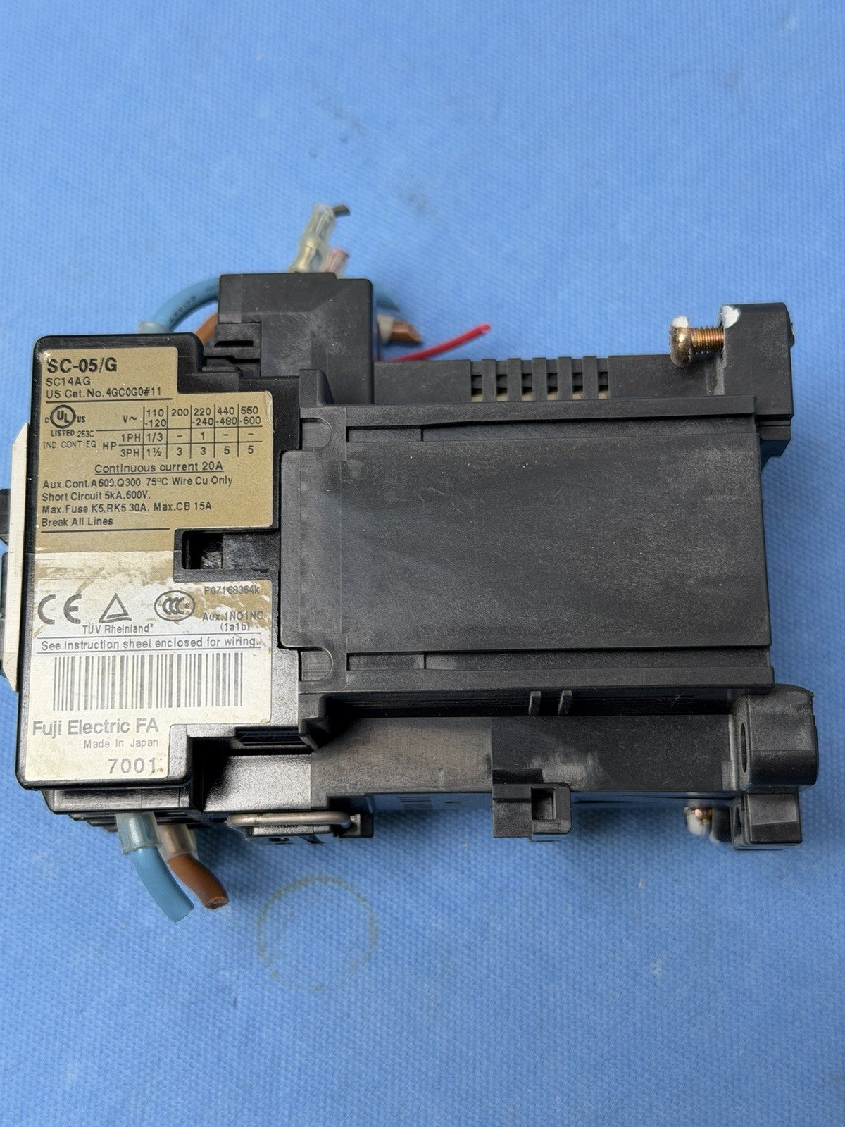 FUJI SC-05/G 24 VAC AC Contactor SC05/G