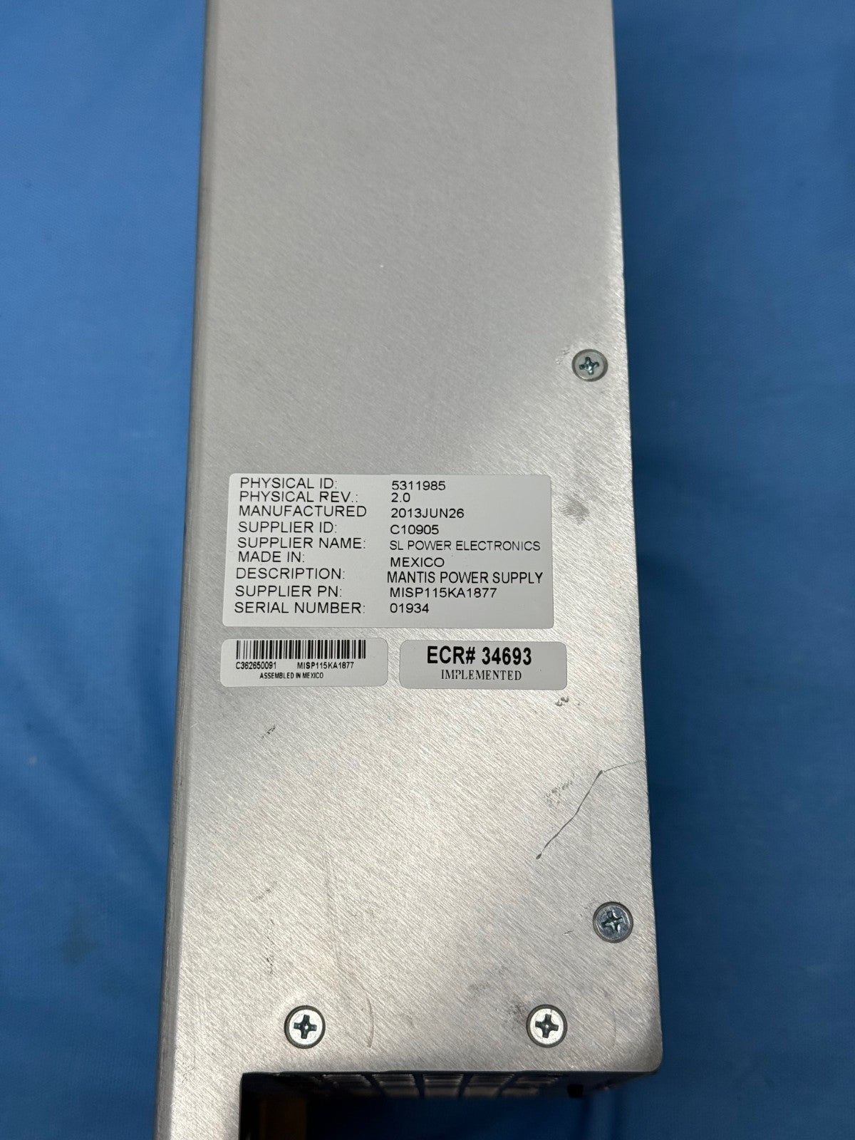 GE Optimal Sl Power Supply 5311985-3 / MISP115KA1877